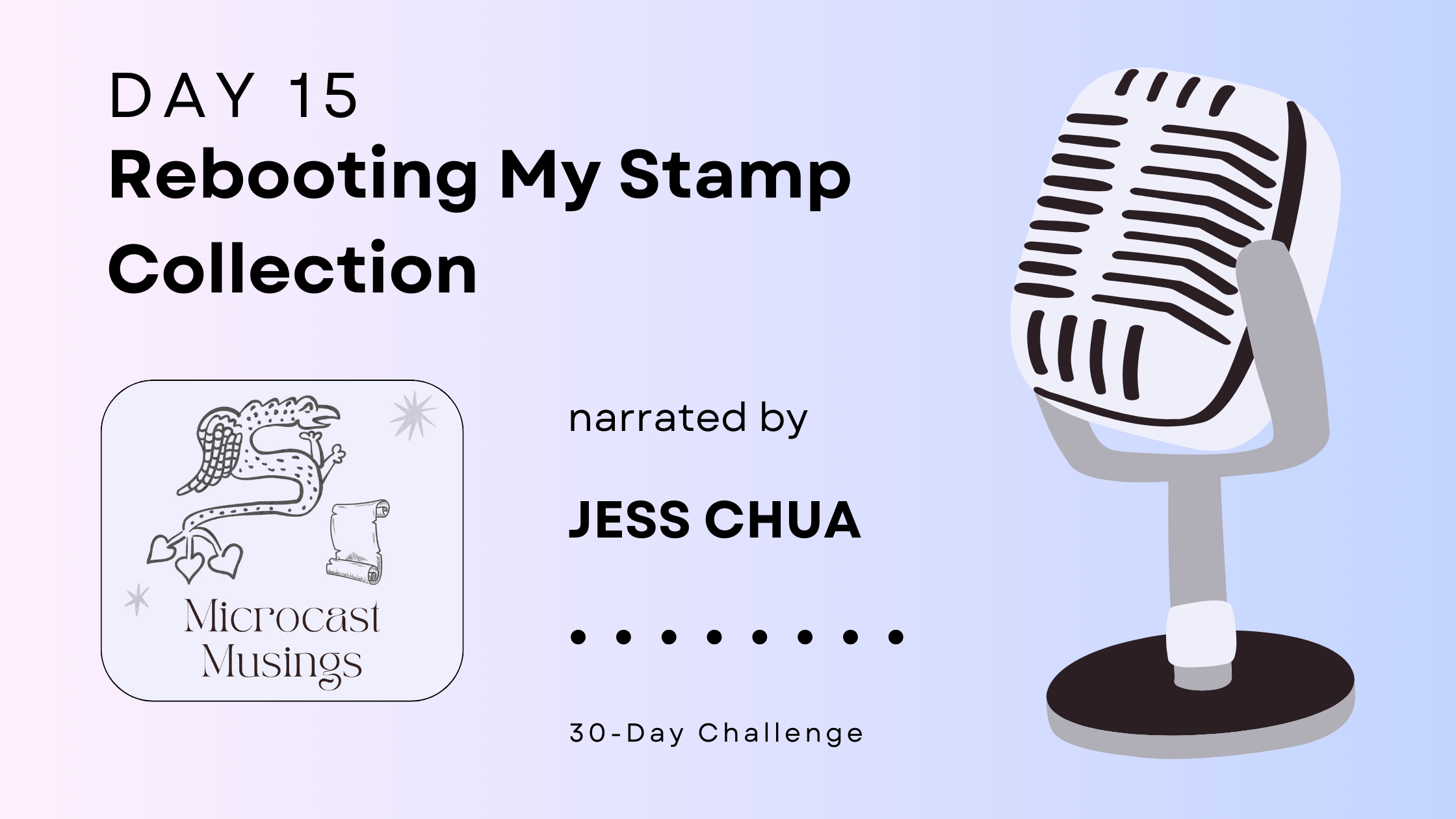 Microcast Day 15 — Rebooting My Stamp&nbsp;Collection