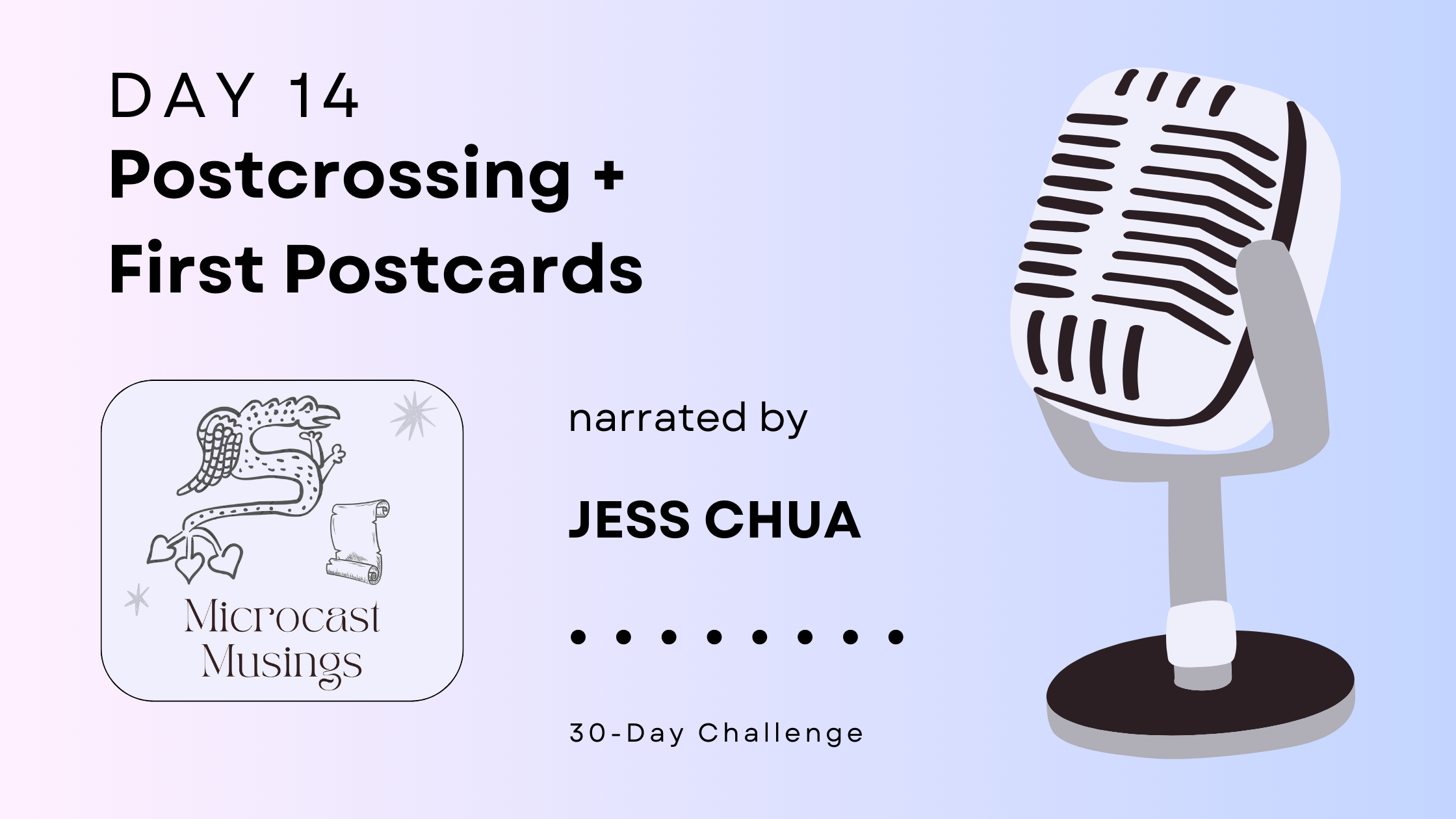Microcast Day 14 –&nbsp;Postcrossing