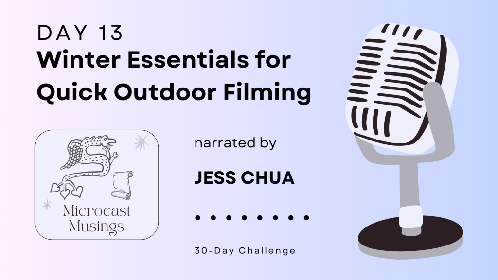 winter outdoor filming