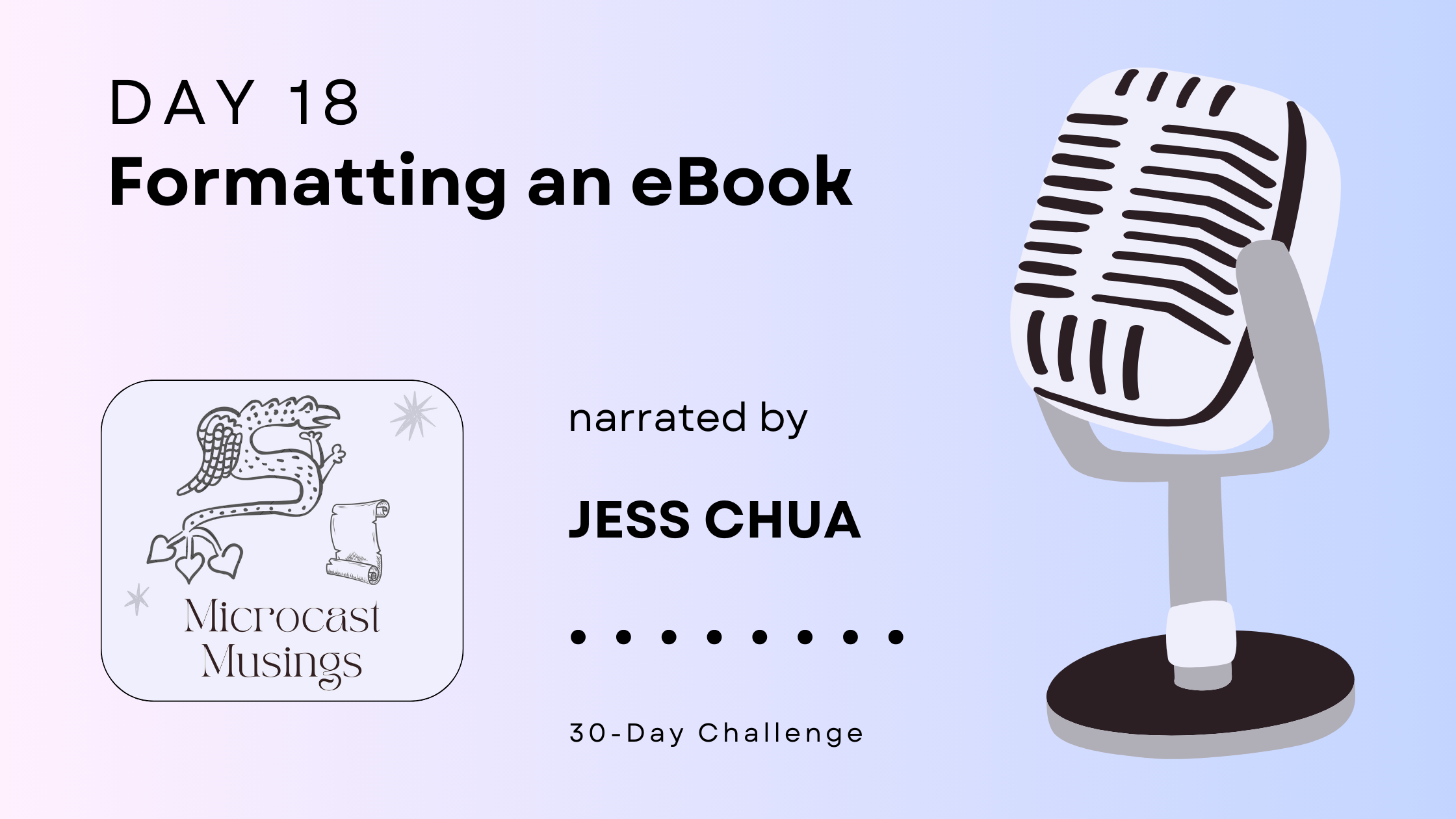 Day 18 — Formatting an&nbsp;eBook
