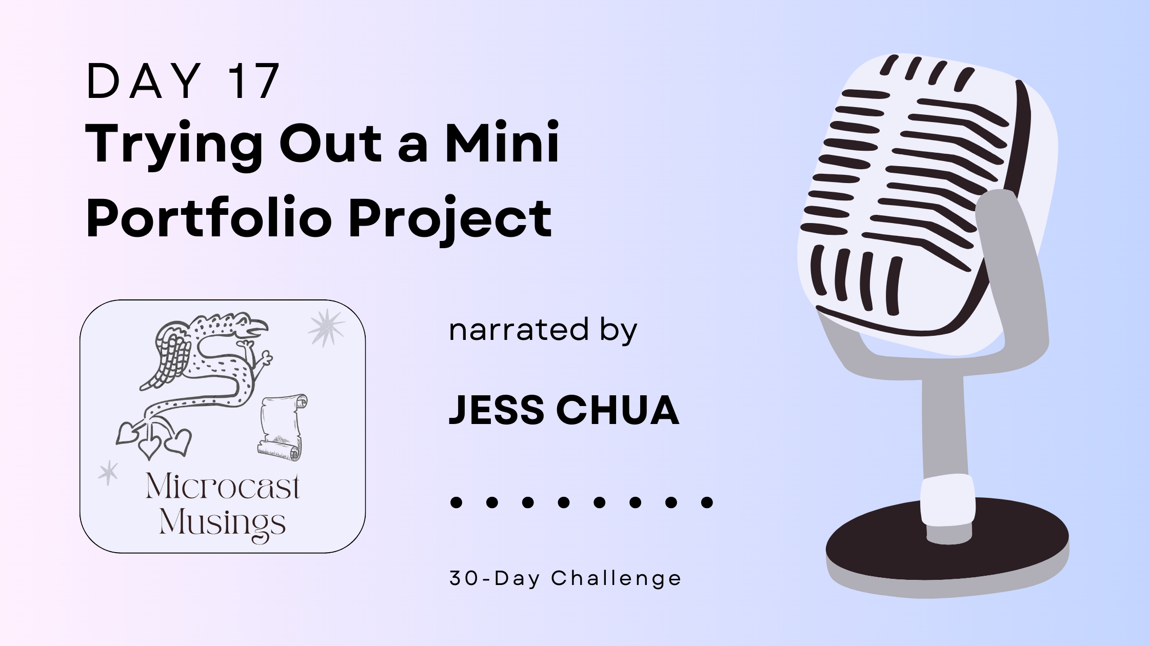 Day 17 — Trying Out a Mini Portfolio&nbsp;Project