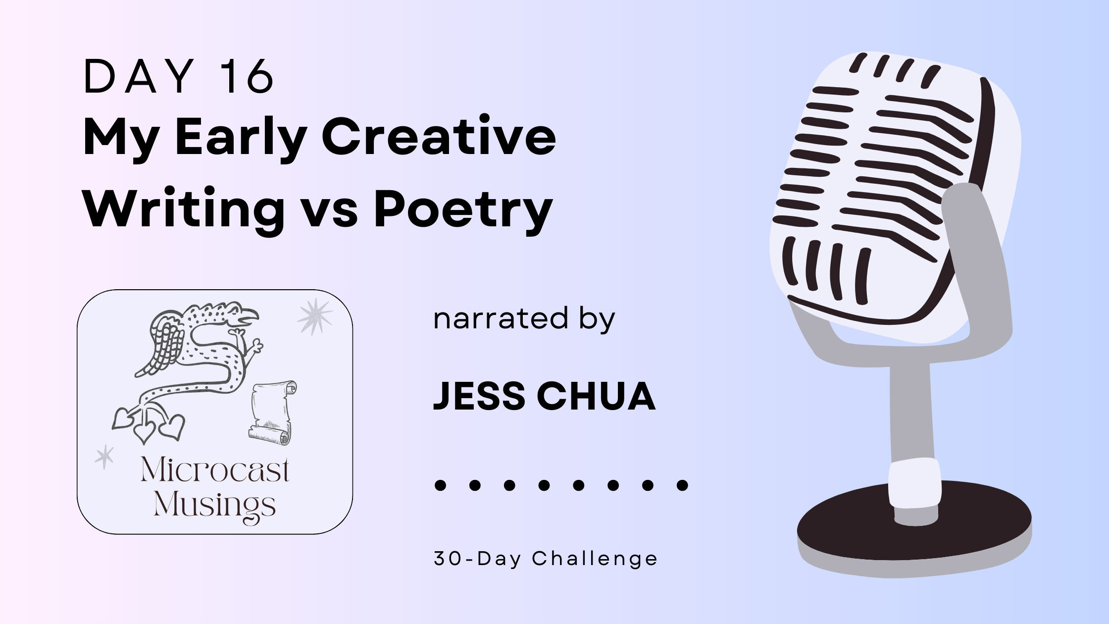 Day 16 – My Early Creative Writing vs&nbsp;Poetry