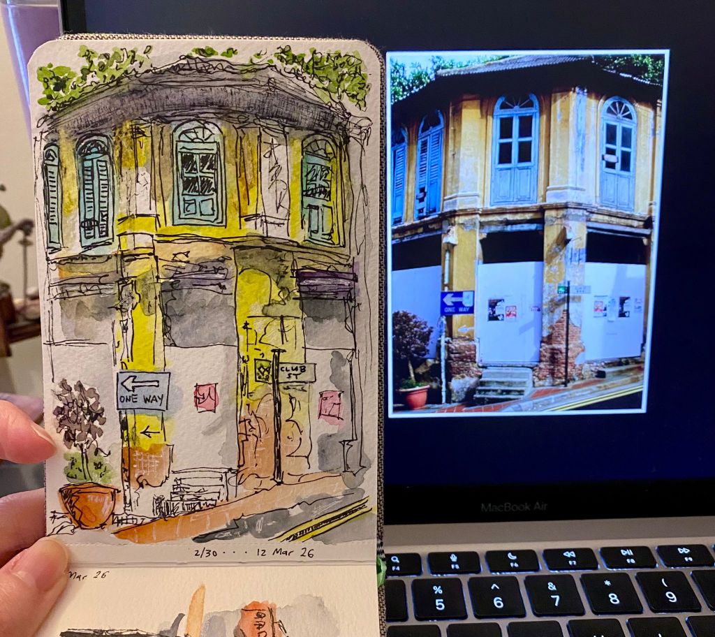singapore urban sketching